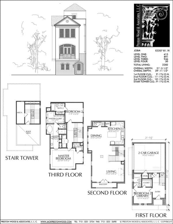 Townhouse Plan E2207 B1.1