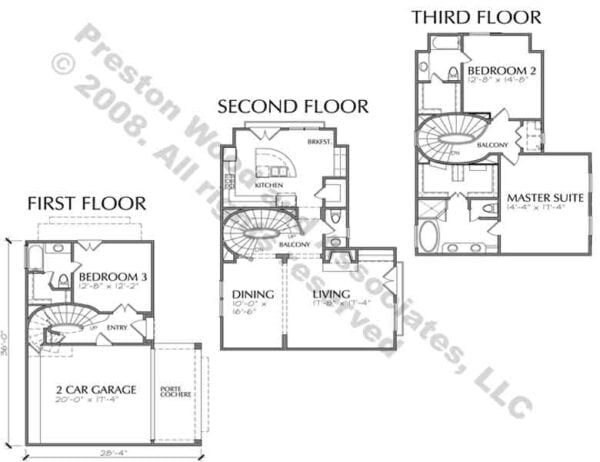 Townhome Plan D2265u3