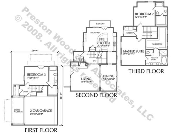 Duplex Townhome Plan D4196 u3 & u4