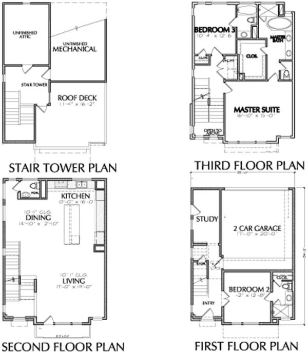 Townhouse Plan E2225