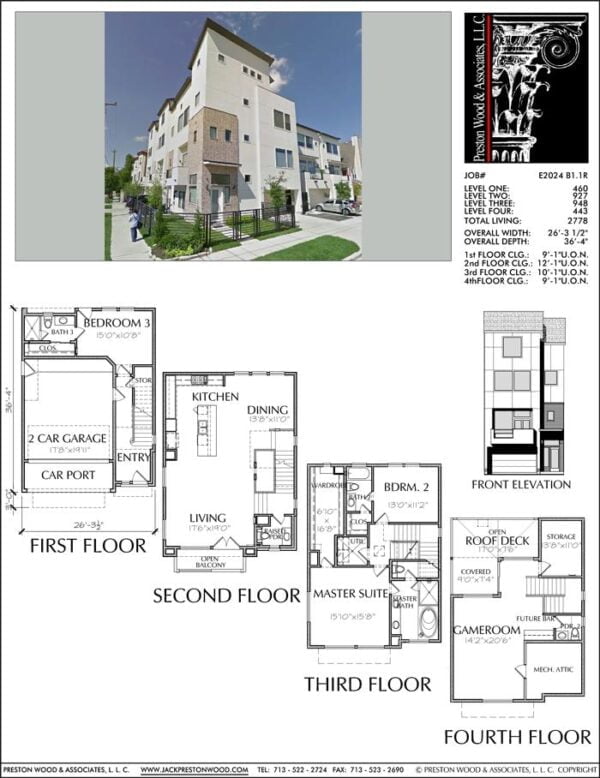 Townhouse Plan E2024 B1.1