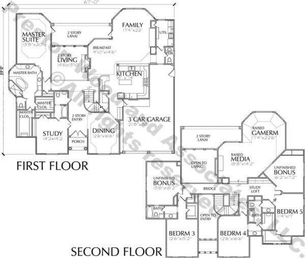 Two Story House Plan D4269