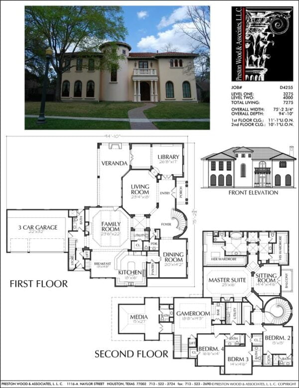Two Story House Plan D4255