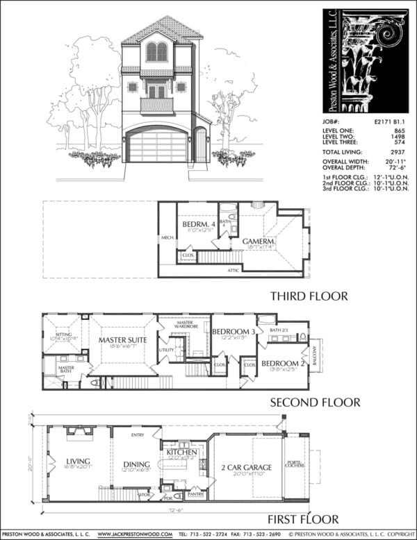 Townhouse Plan E2171 B1.1