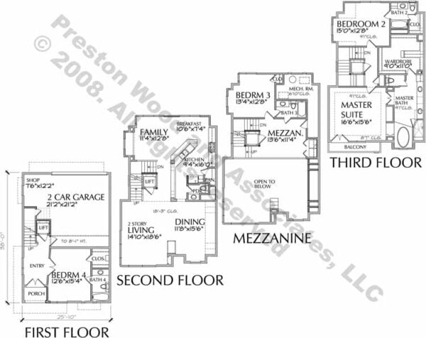 Townhouse Plan aD0163 A