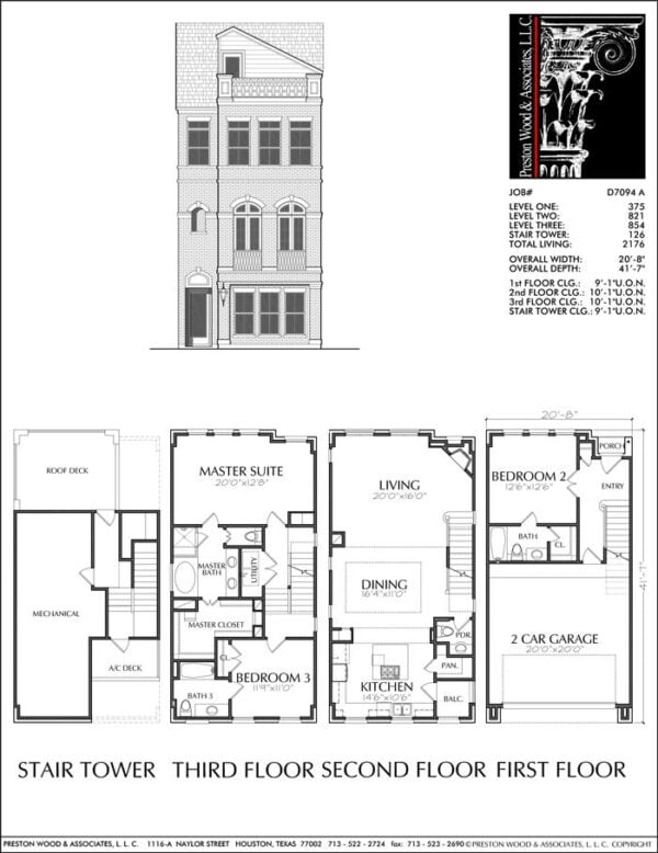 Townhouse Plan D7094 A