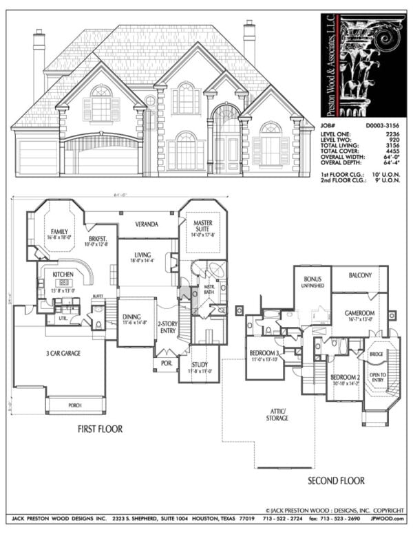 Two Story House Plan D0003