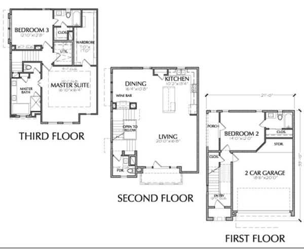 Townhouse Plan E2200 B1.1