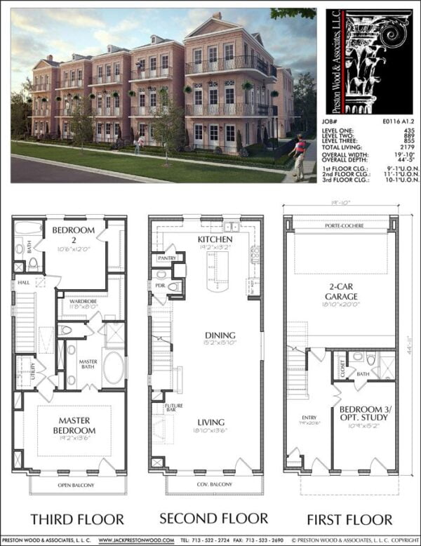 Townhouse Plan E0116 A1.2