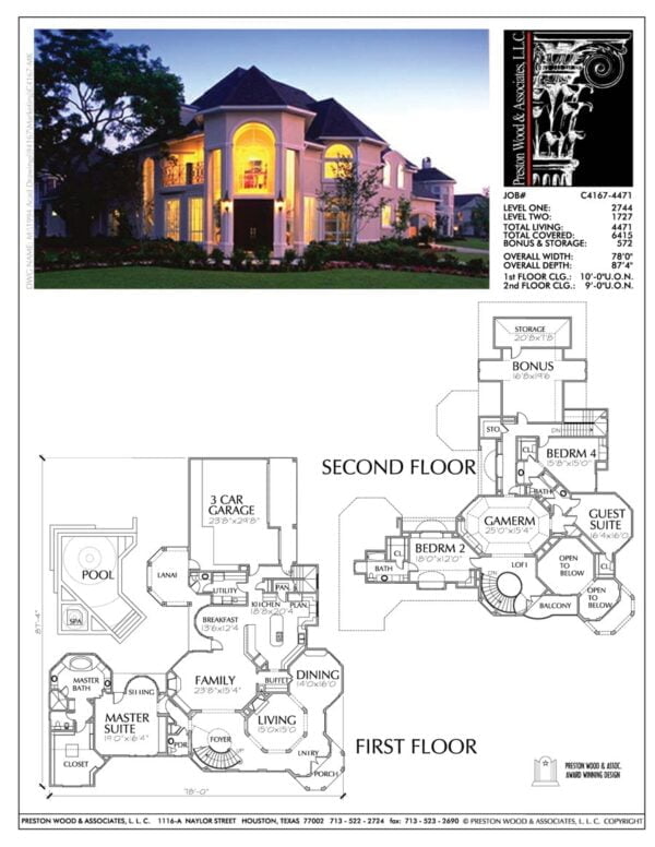 Two Story House Plan aC4167