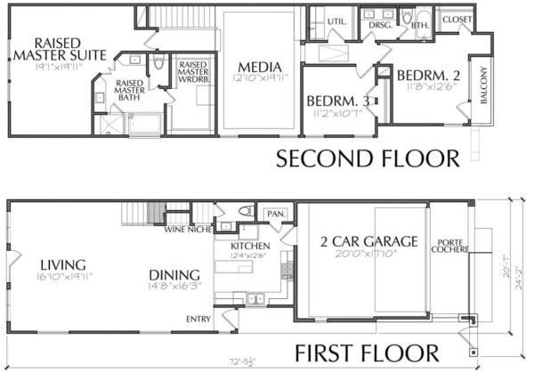 Townhouse Plan E2296 A1.1