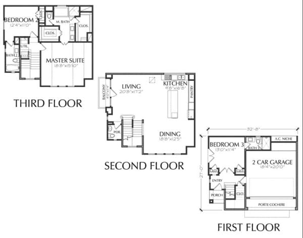 Townhouse Plan E2104 A2.1