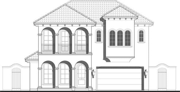 Two Story House Plan D6218