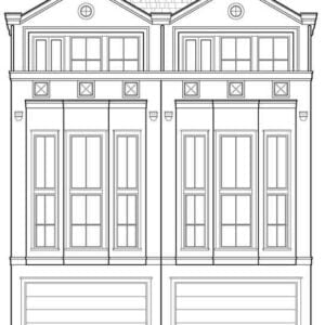 Duplex Townhouse Plan C9012 u4