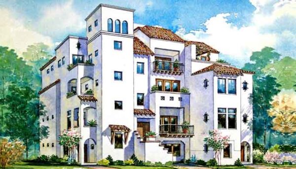 Townhome Plan D5182 Vista