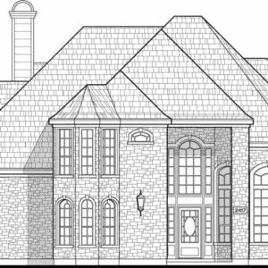 Two Story House Plan C5069