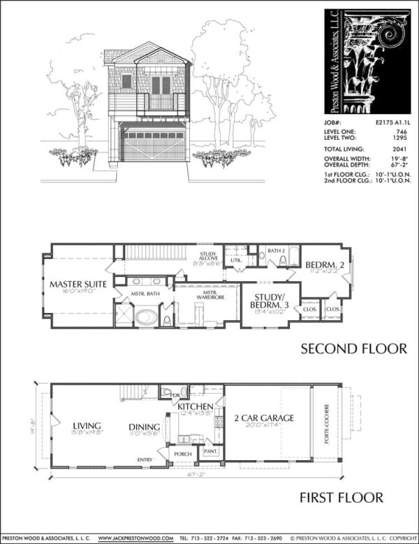 Townhouse Plan E2175 A1.1