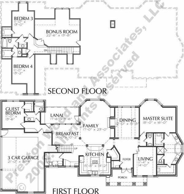 Two Story House Plan C9059