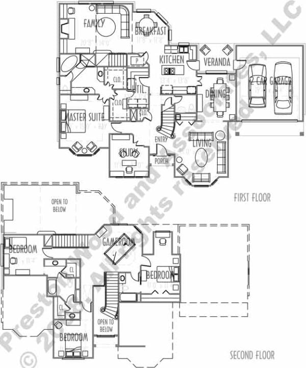 Two Story House Plan C6035