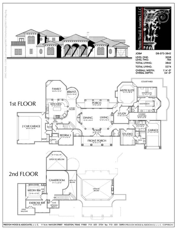 Two Story Home Plan D8073