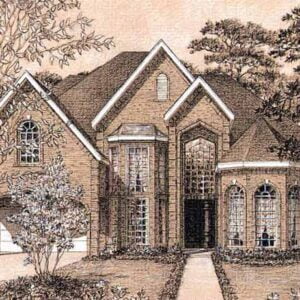 Two Story House Plan D0209