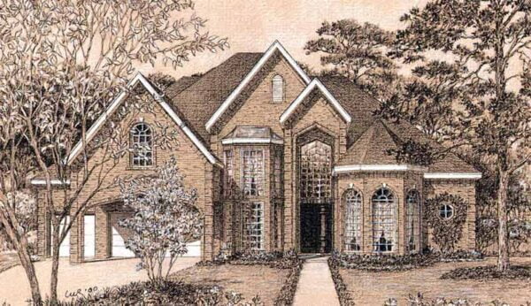 Two Story House Plan D0209