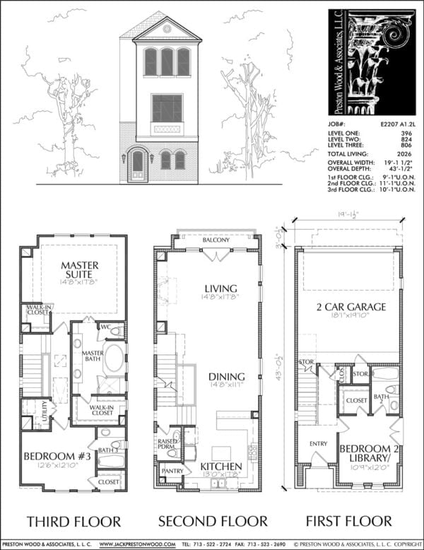 Townhouse Plan E2207 A1.2