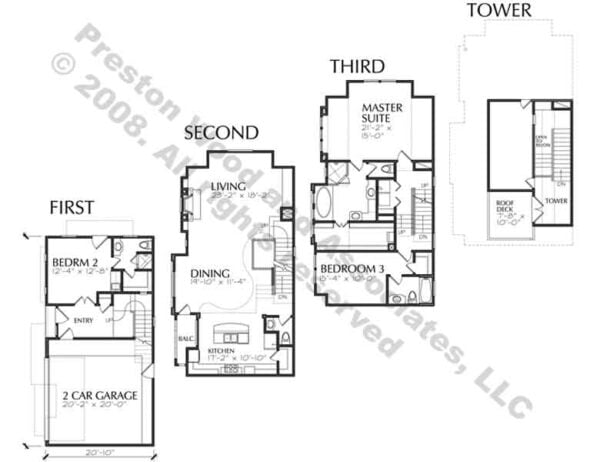 Townhouse Plan D4267 u3 & u6