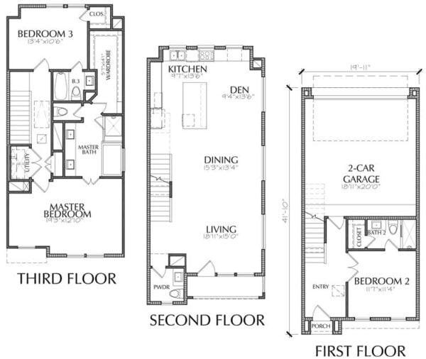 Townhouse Plan E1146 A1.1