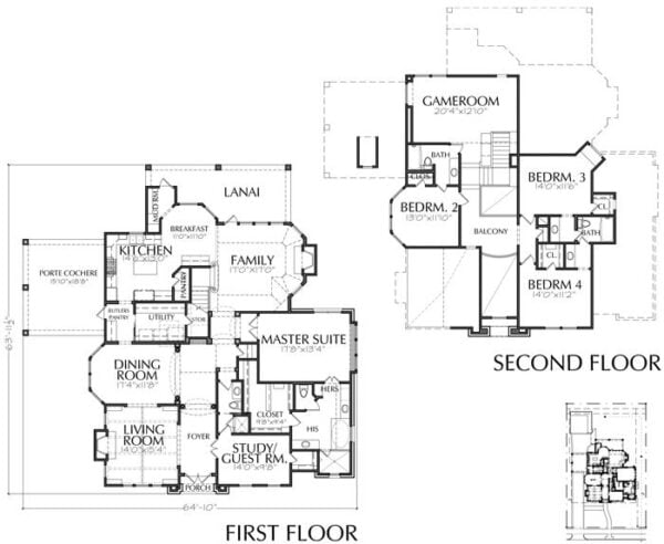 Two Story House Plan E0111