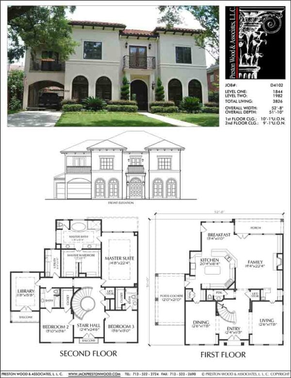 Two Story House Plan D4102