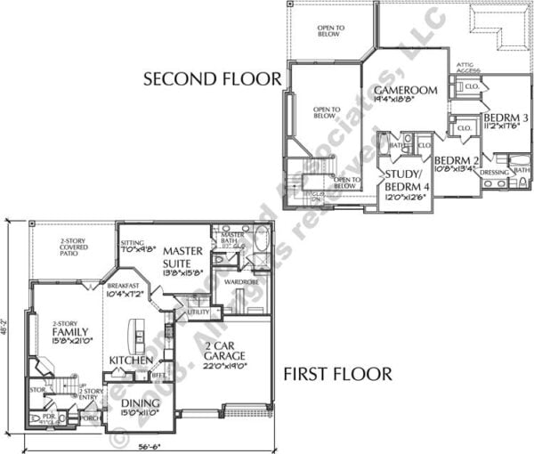 Patio Home Plan aD6163 Af