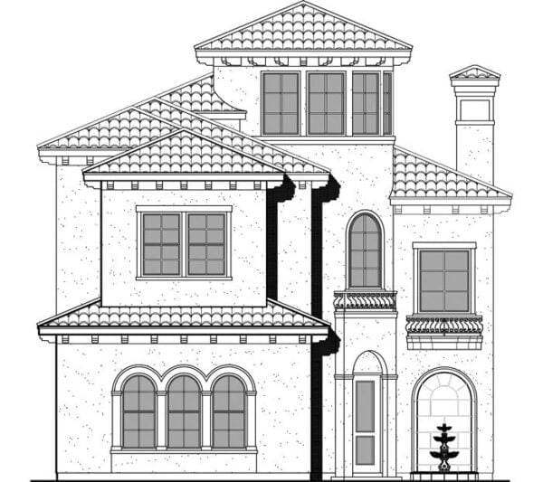 Two Story House Plan D6134