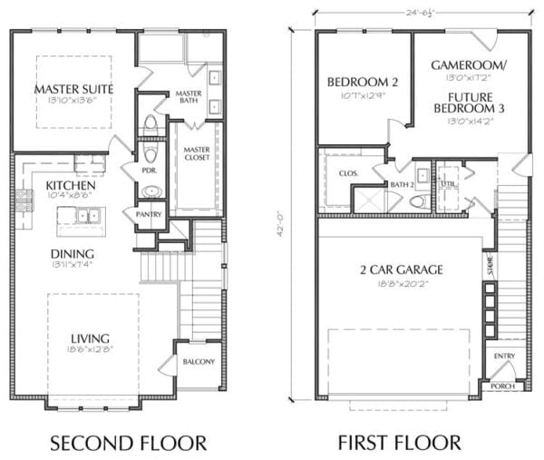 Townhouse Plan E2136 A1.1