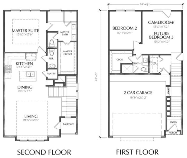 Townhouse Plan E2136 A1.1