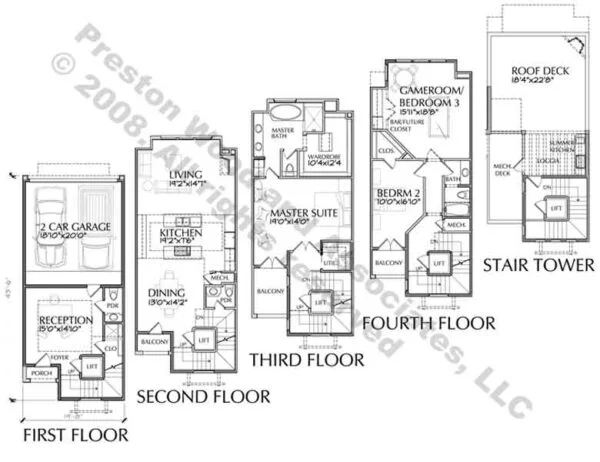 Townhome Plan D5182 Ramblas