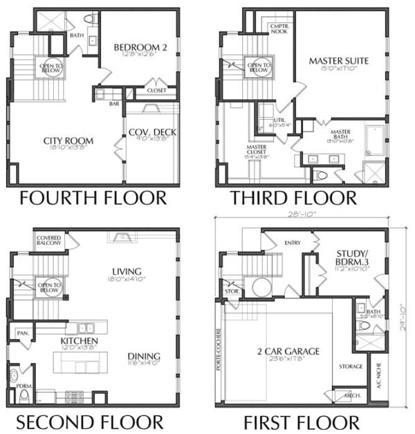 Townhouse Plan E3130 F2.1