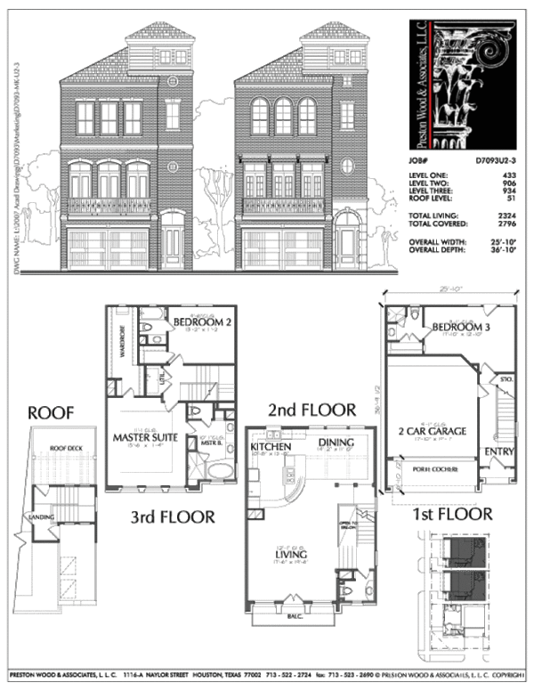 Townhouse Plan D7093 U2-3