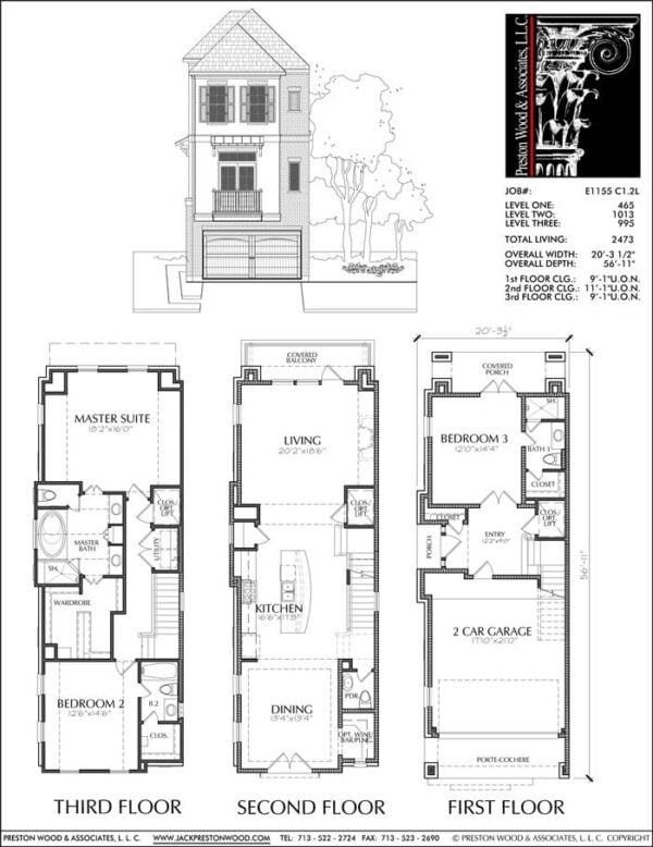 Townhouse Plan E1155 C1.2