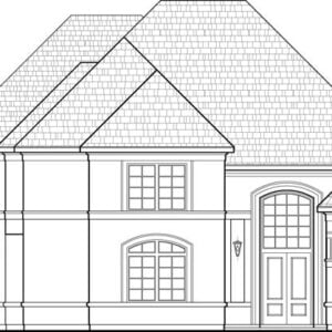 Two Story House Plan D1045