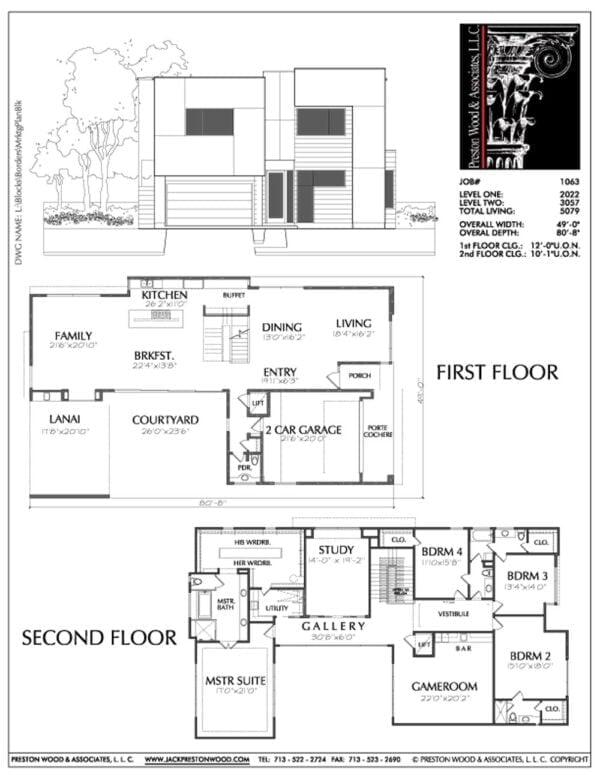 Urban House Plan E1063