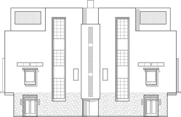 Duplex Townhouse Plan C9013 u6