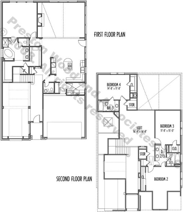 Patio House Plan C8141