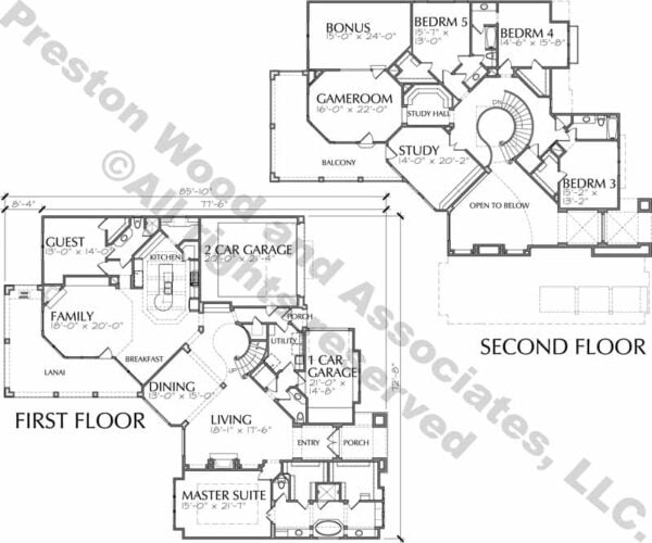 Two Story Home Plan D4012