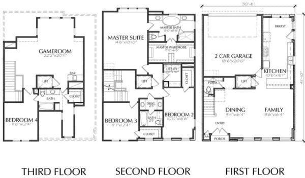 Townhouse Plan E1155 B1.2