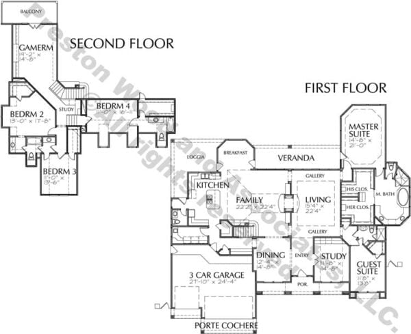 Two Story Home Plan D1293