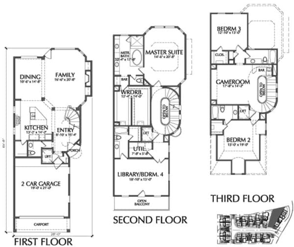 Townhouse Plan D9095 C LOT-15