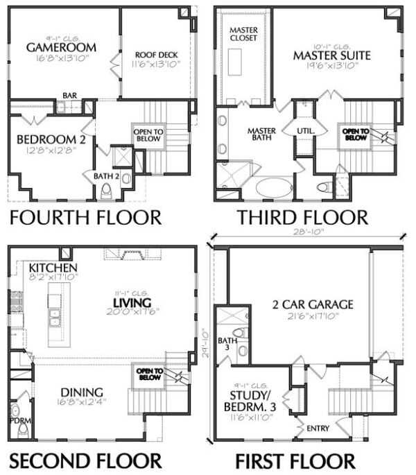 Townhouse Plan E1187 Lot 1