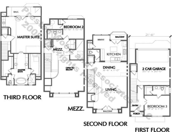 Townhome Plan D3094 L10