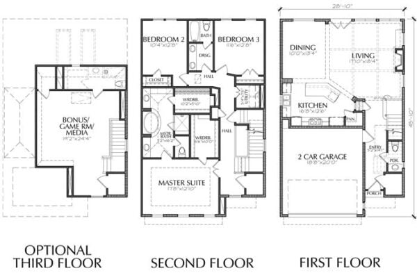 Townhouse Plan E1155 A2.1